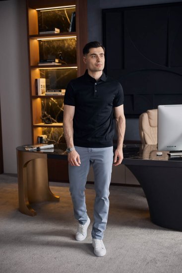 Футболка поло ГИО Черная