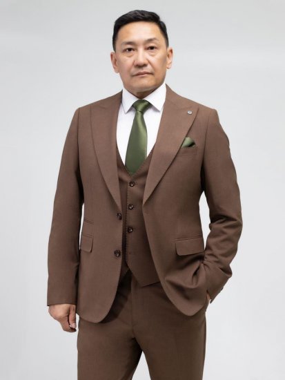 Костюм MAZALTOVMAN 3-ка премиум Коричневый