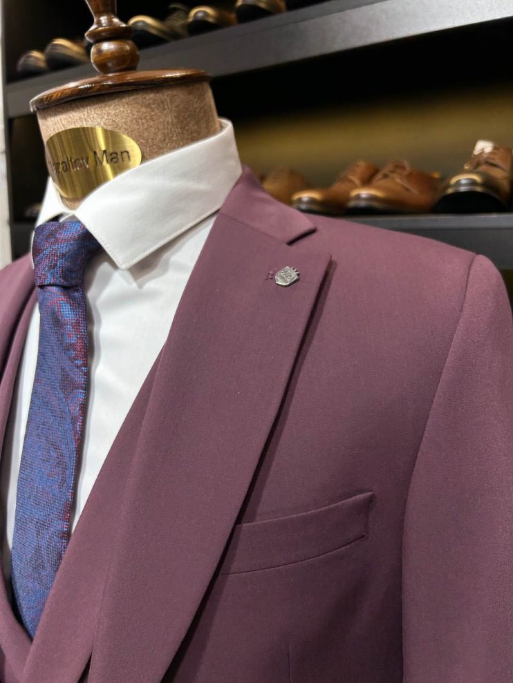 Костюм MAZALTOVMAN 3-ка Бордовый премиум