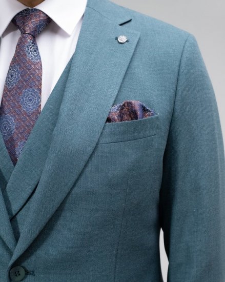Классический костюм 3-ка MAZALTOVMAN бирюзовый