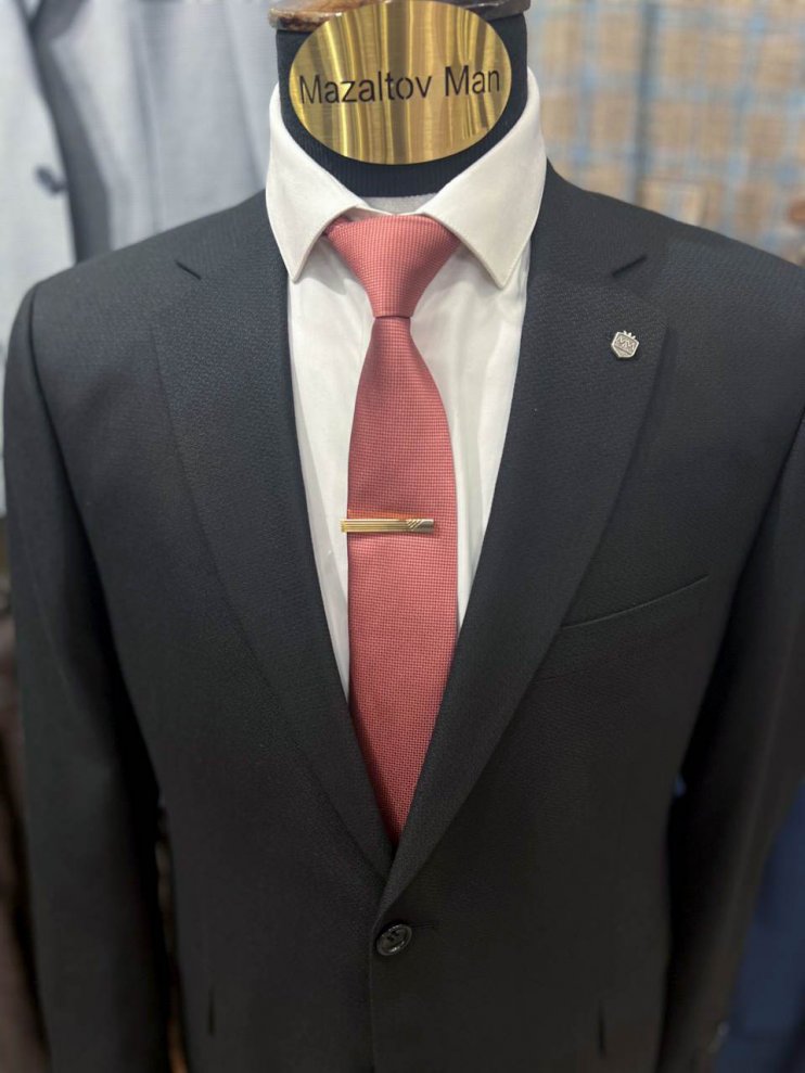 Пиджак MAZALTOVMAN Черный фактурный