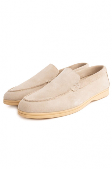 Лоферы MAZALTOVMAN из замши Бежевые