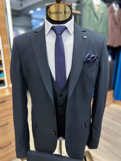 Костюм MAZALTOVMAN 3-ка Синий фактурный