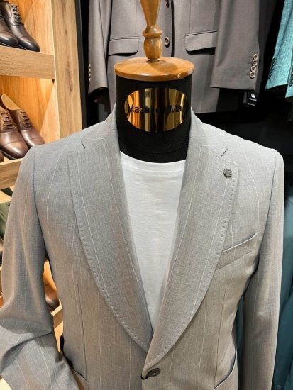 Костюм MAZALTOVMAN 2-ка премиум Серый полоску