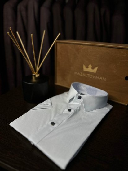 Рубашка ГРС Белая с коротким рукавом