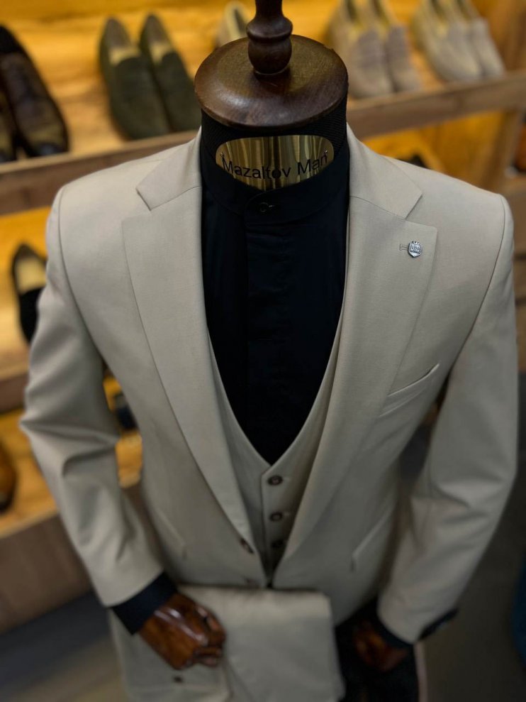 Костюм MAZALTOVMAN 3-ка премиум Бежевый