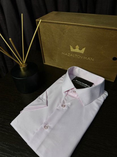 Рубашка ГРС Розовая с коротким рукавом