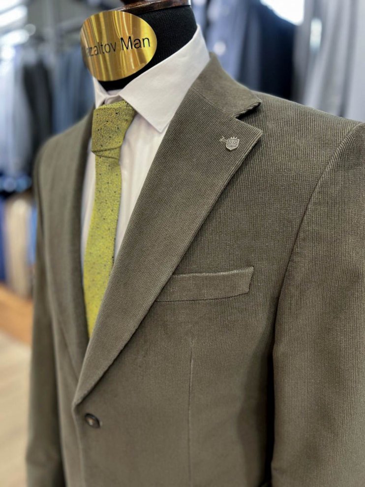 Костюм MAZALTOVMAN 2-ка премиум Хаки вельветовый