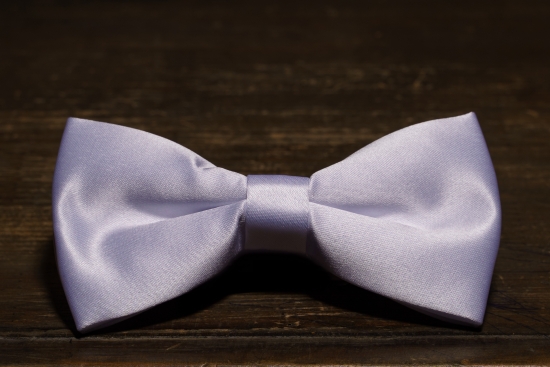 Галстук-бабочка светло-фиолетовая